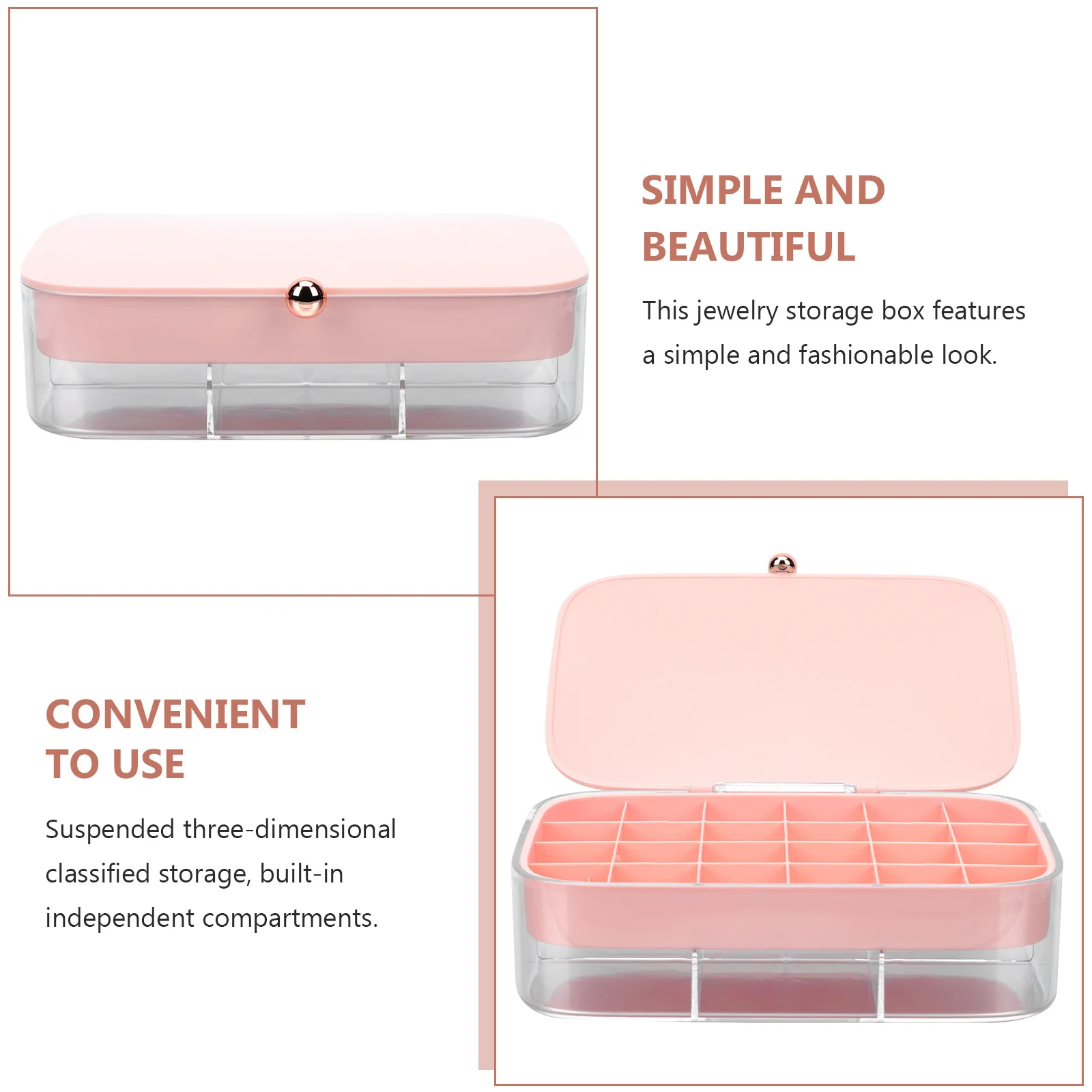 

1 шт. многослойный органайзер для ювелирных изделий, коробка для хранения, модный дизайн, серьги, ожерелье, браслет, кольца, чехол для хранения ювелирных изделий