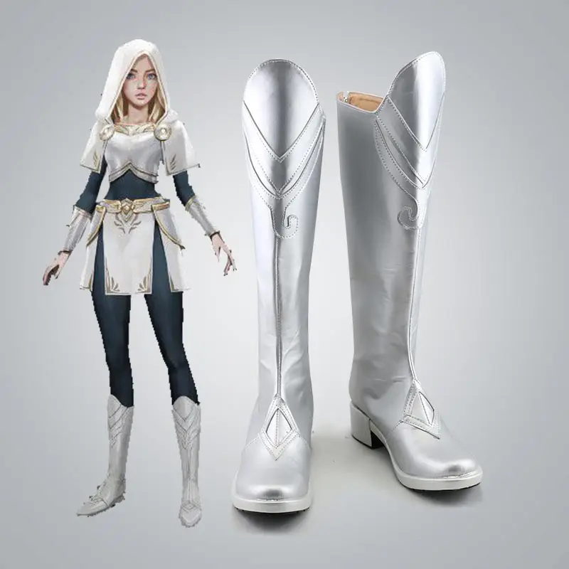 ゲーム LoL ルクス ルクサンナ クラウンガード コスプレ靴 ブーツ 女性/男性ブーツ ハロウィン アクセサリー カスタマイズ