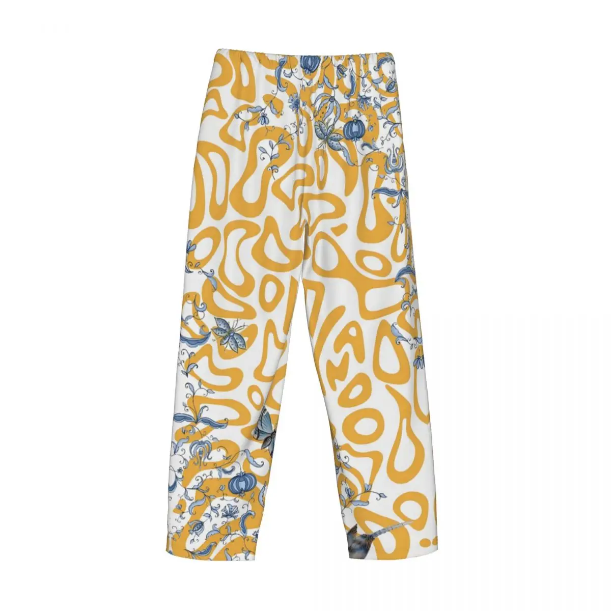 مخصص الرجال المتسابق لاندو نوريس بيجامة السراويل طباعة ملابس النوم قيعان مع جيوب #4