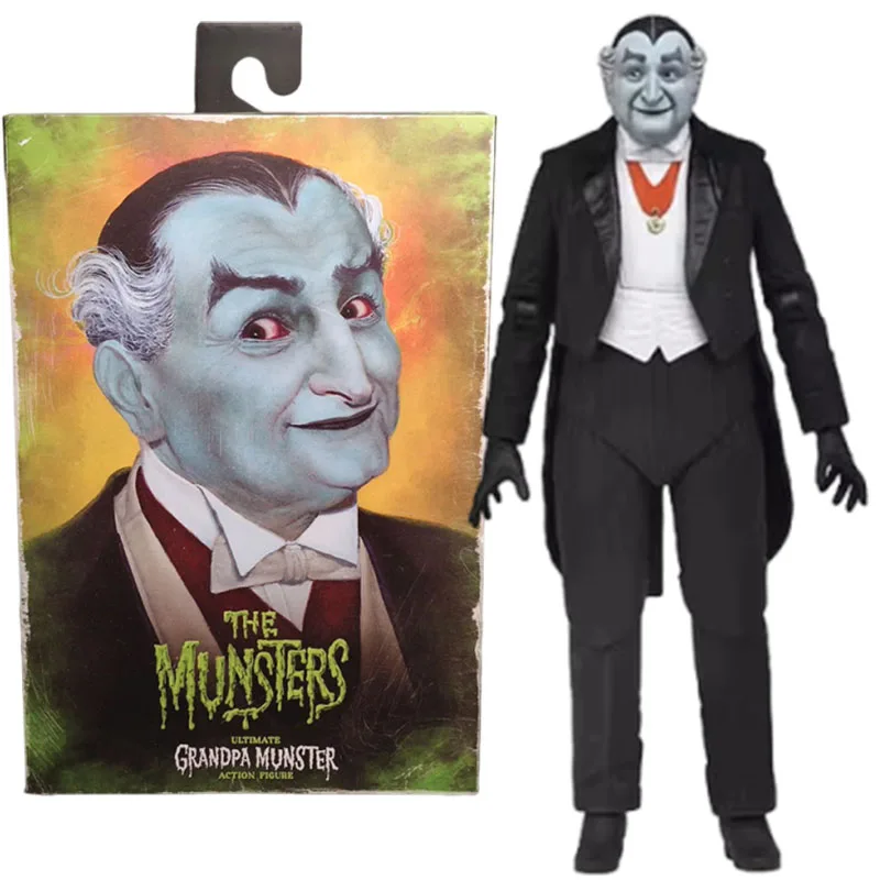 

The Munsters Grandpa Munsters Action Figure NECA 56089 Figuras Toys Anime Peripheral 7-Inch Collection Model Ornament Original