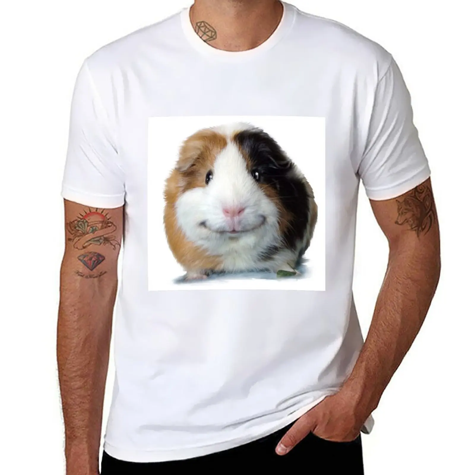 

Keep Smiling with Angeelo the Guinea Pig! T-Shirt graphics plain Men's t-shirt