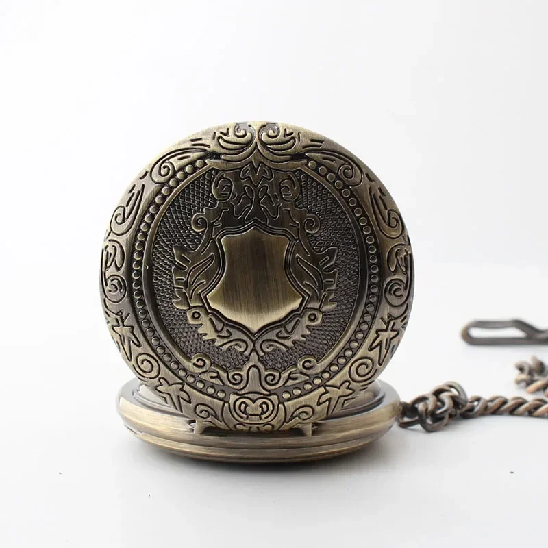 

JFC326 Vintage Classic Pocket Watch Mechanical Automatic Half Hunter Antique Steampunk Necklace Pendant Clock Mens Fob Watches