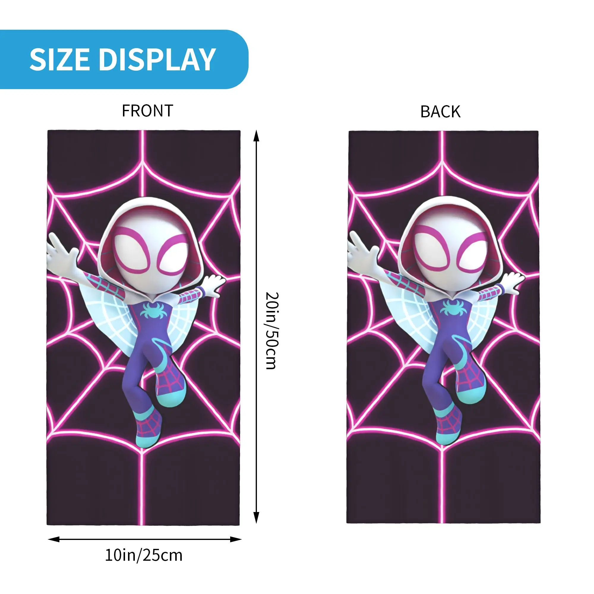 Outdoor Sports Balaclava  Spider Ghost Gwens Cycling Mask Soft Motorcycle Mask Fashion Punk Fishing Windproof Scarf Bandana view 5