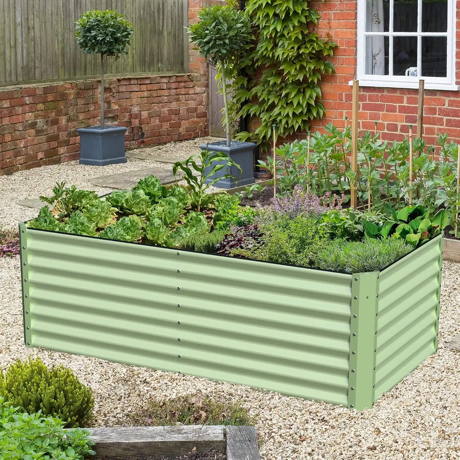 Galvanized Raised Garden Bed Box 24
