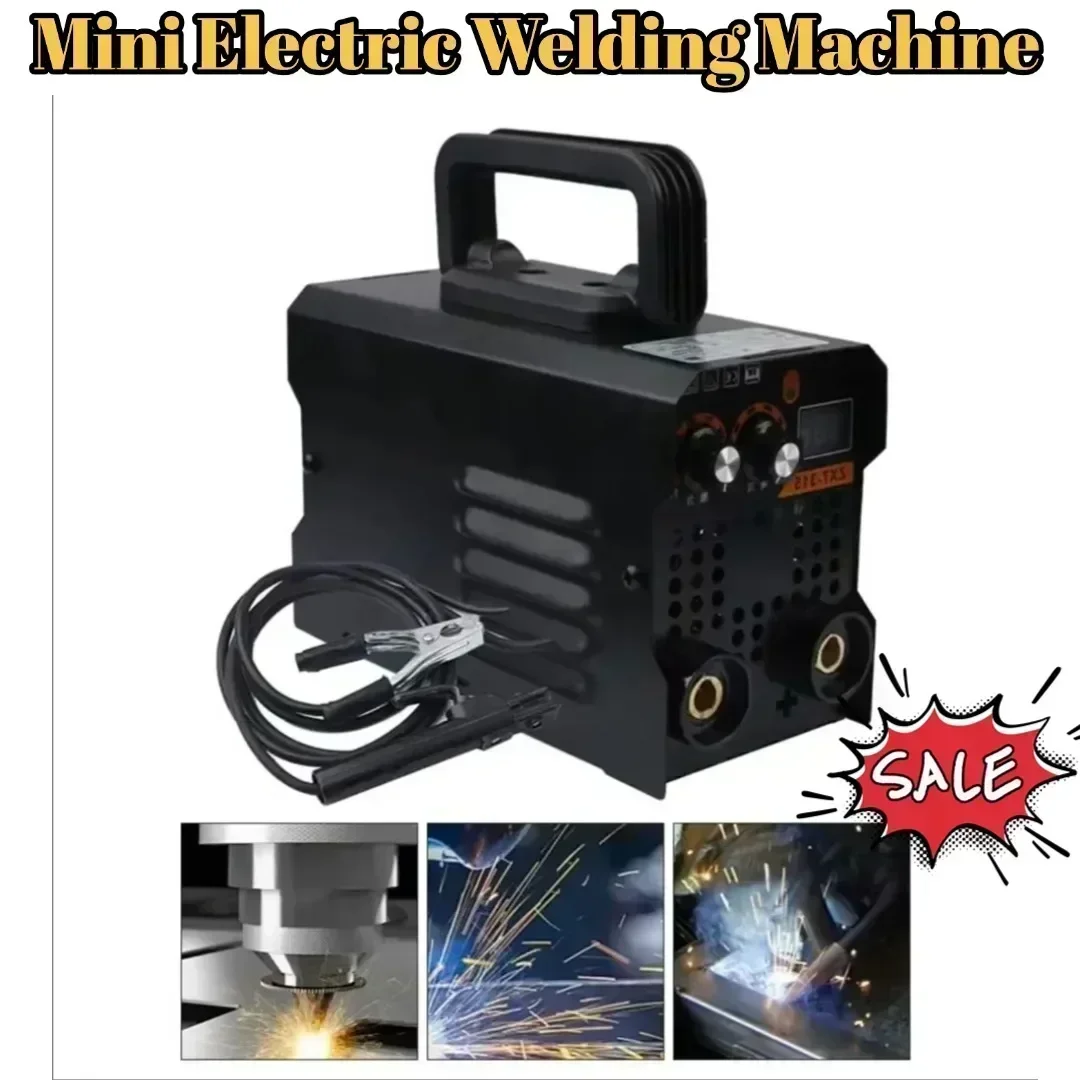 Mini Electric Welding Machine 220V Portable Intelligent Digital Display Welder For Steel Iron Home Workshop Door Frame Projects