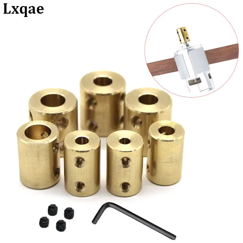 Brass Rigid Motor Shaft Coupling Coupler Transmission Connector Sleeve Adapter For RC Boat Car Airplane 3.17/4/5/6/8/10/12mm