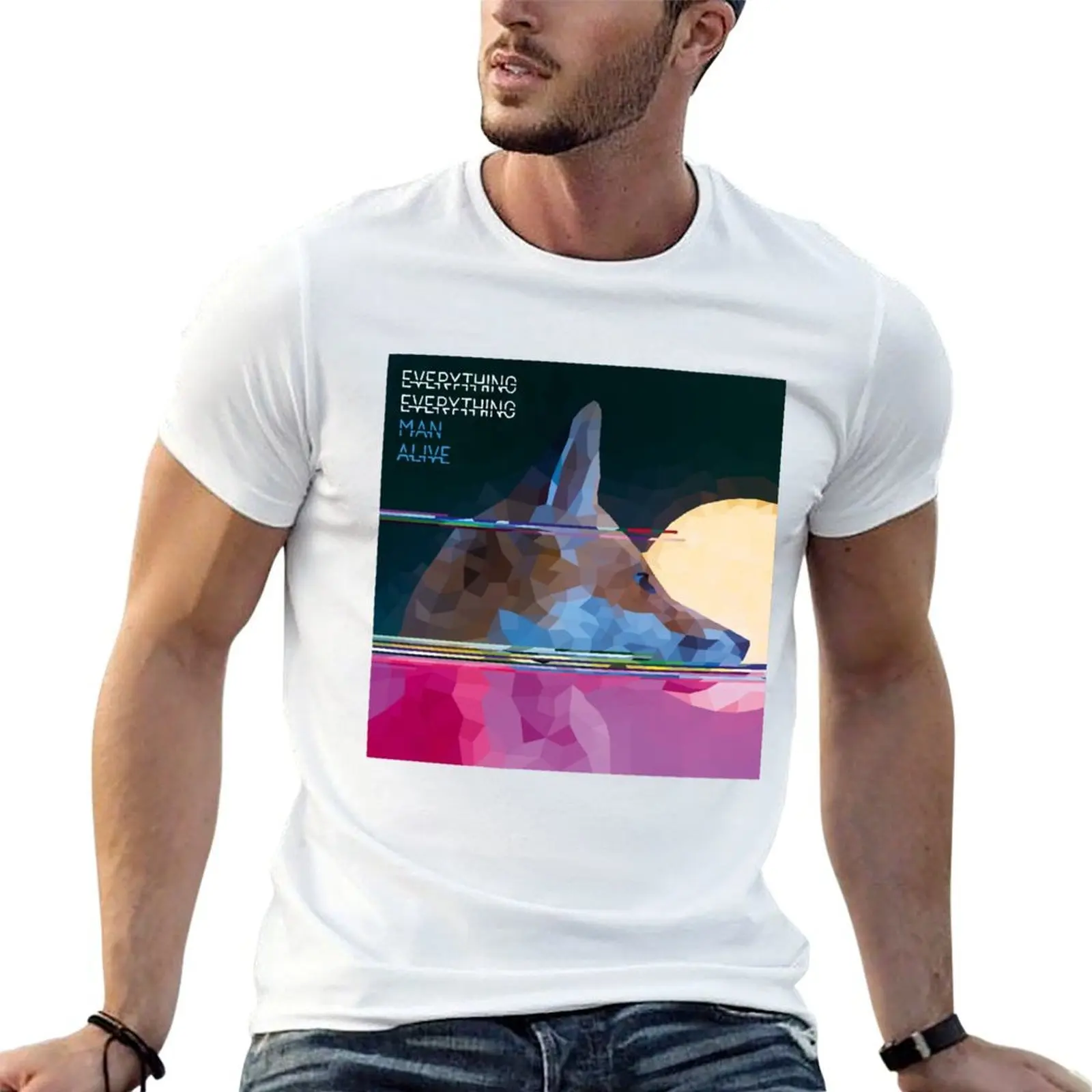 

Everything Everything - Man Alive low poly design T-Shirt t shirt man cotton T-Shirt