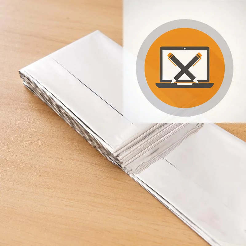 

130*210cm Waterproof First Aid Sliver Rescue Curtain Foil Thermal Military Blanket Outdoor Emergency Survival Blanket