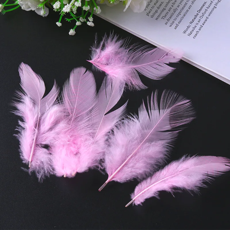 6-13CM 50 Root/100 Root Small White Tip Feather DIY Handmade Jewelry Accessories Handicraft Decoration Clothing Accessories