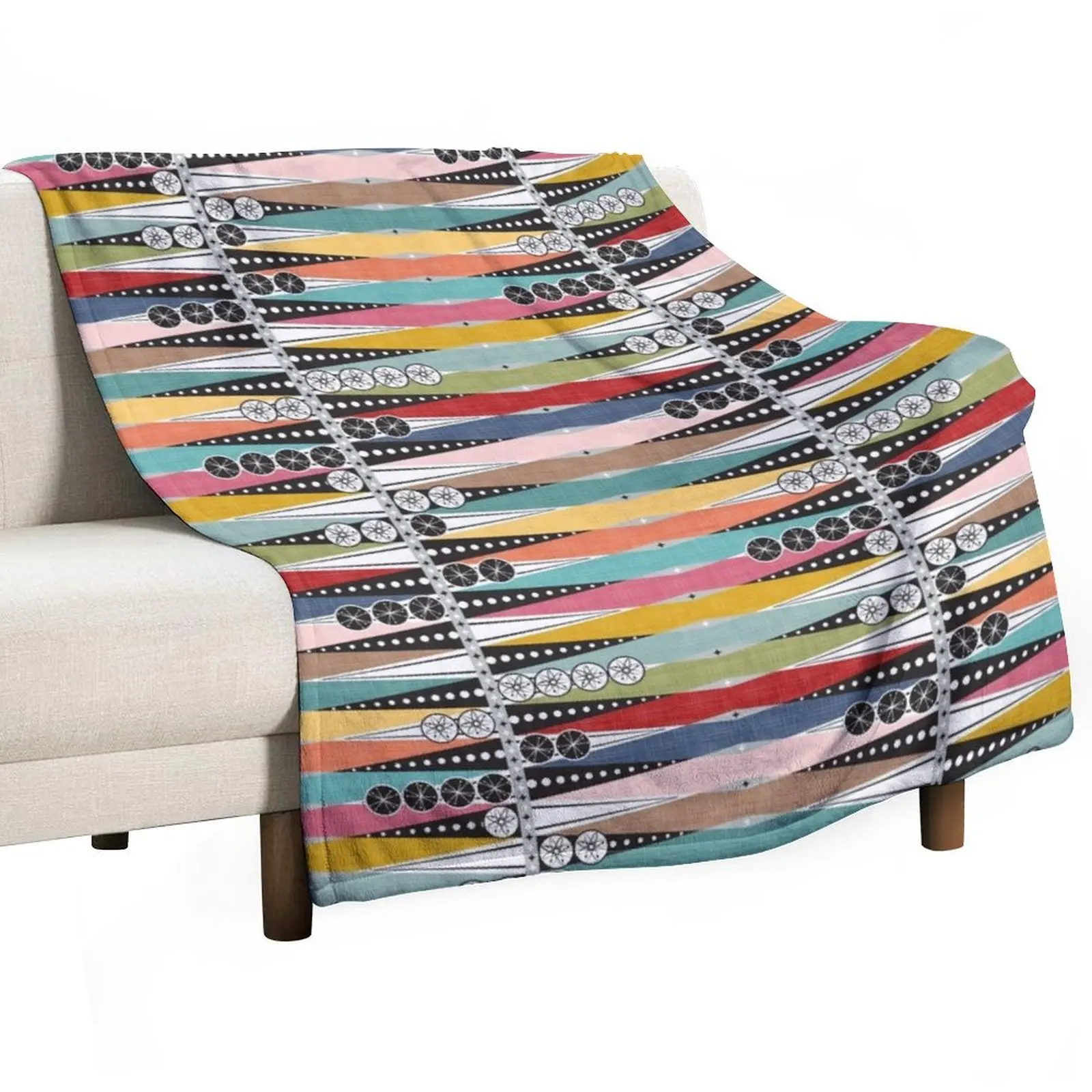 

Mid Century Modern ~ Atomic Age Backgammon Throw Blanket Bed Fashionable Blankets For Sofas Blankets