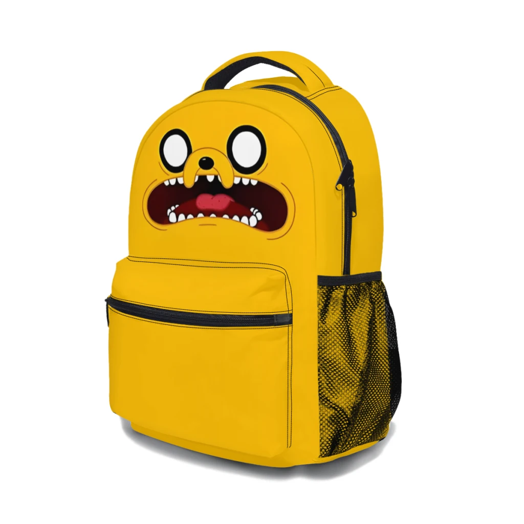 New Fashionable  Jake the Dog Backpack Bag Large Capacity Trendy Book Bag Multi-pockets Adjustable