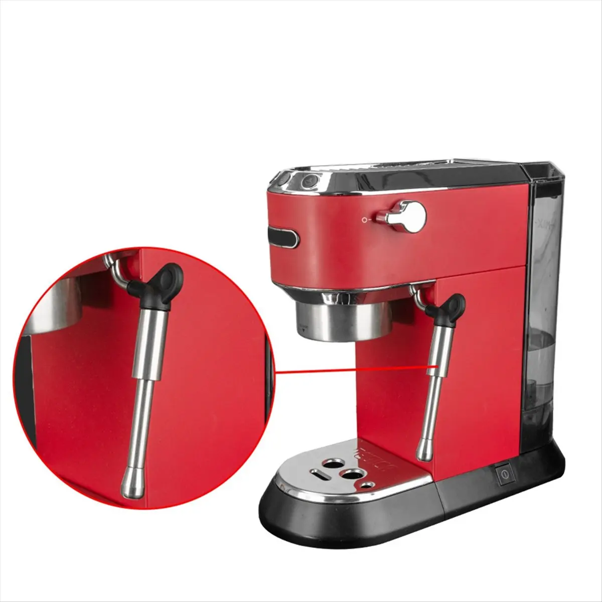 Coffee Maker Steam Nozzle Steam Wand Nozzle Stainless Steel Multiple Holes Tip Milk Foam Spout for EC685-A63M