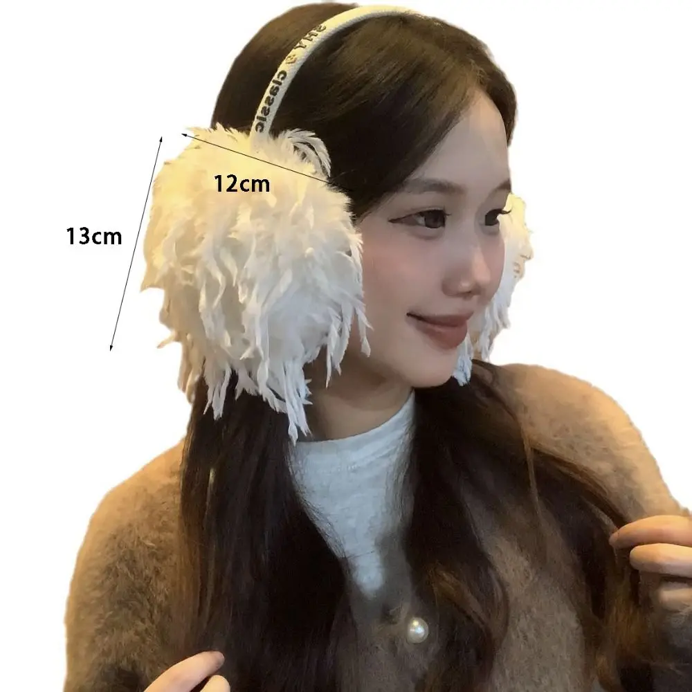 New Autumn Winter Plush Hair Earmuffs Foldable Warm Headband Earmuffs Anti-freeze Thickened Ear Protection Bag