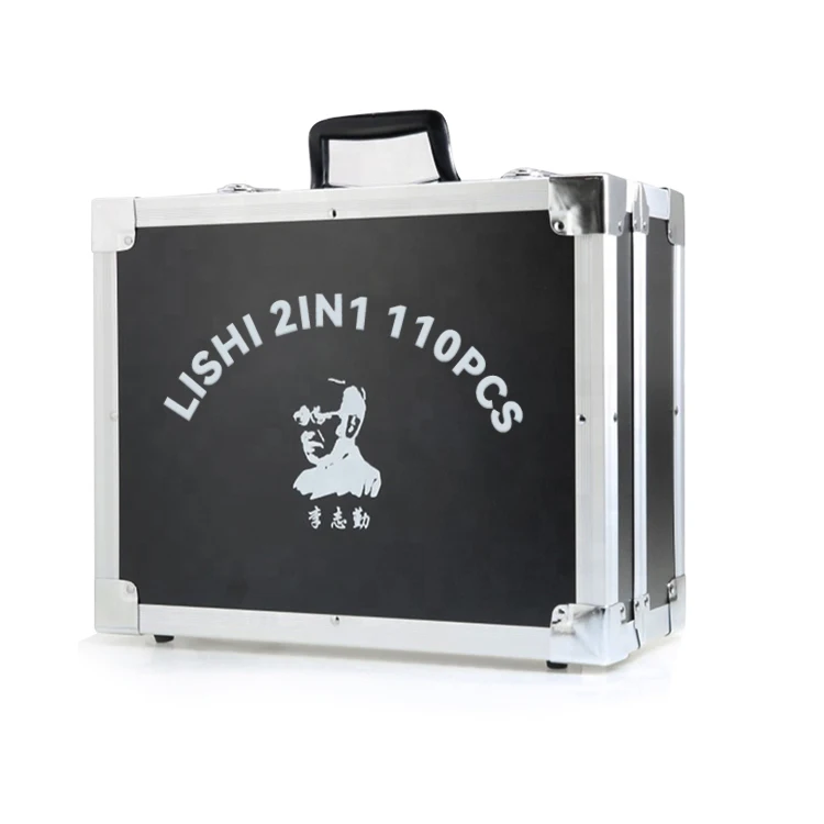 حقيقي Lishi 2in1 أداة مجموعة التخصيص 61 قطعة قفل السيارة اختيار فك الأقفال لوازم قفل قطف عدة #2