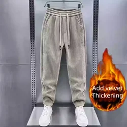 Men's Winter Pants Mens Trousers Male Clothes Tracksuit Baggy Pants Man Sport Big Size Gym Clothing Cargo Sweatpants Brushed Y2k