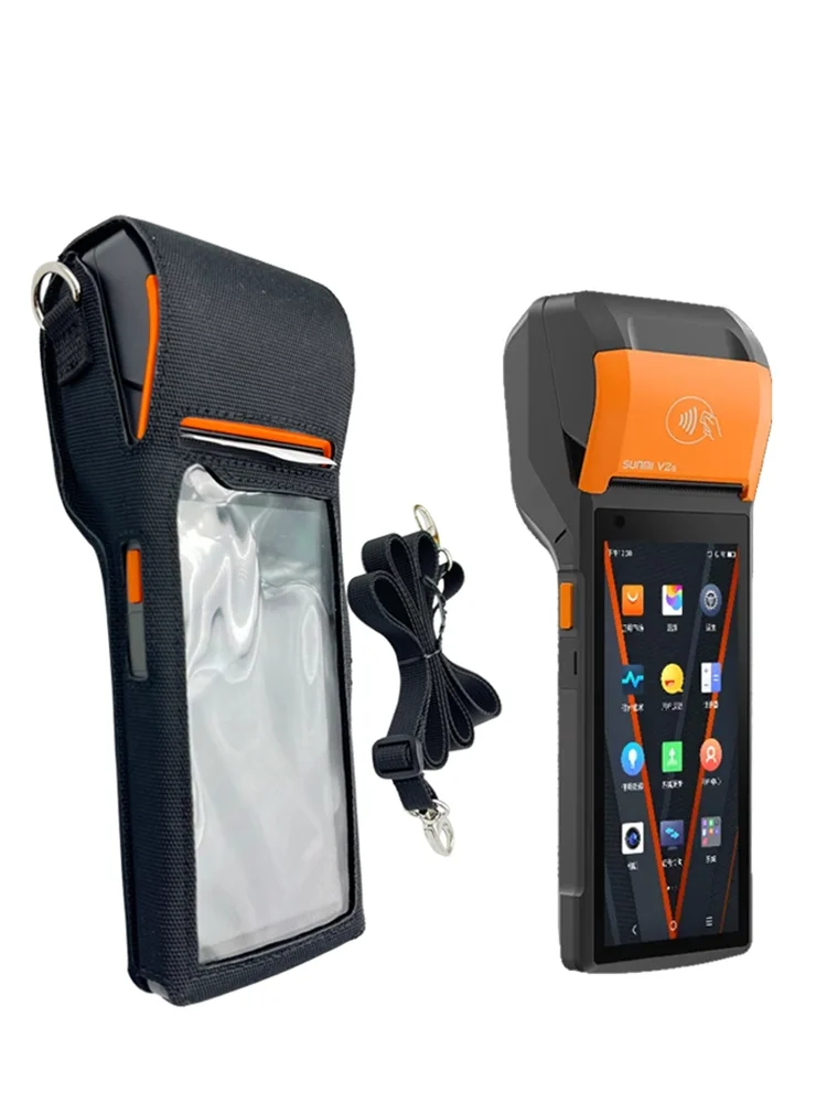 For sunmi V2 V2S protective case shoulder strap waterproof fall prevention handheld smart Android POS machine sunmi v2s PDA case