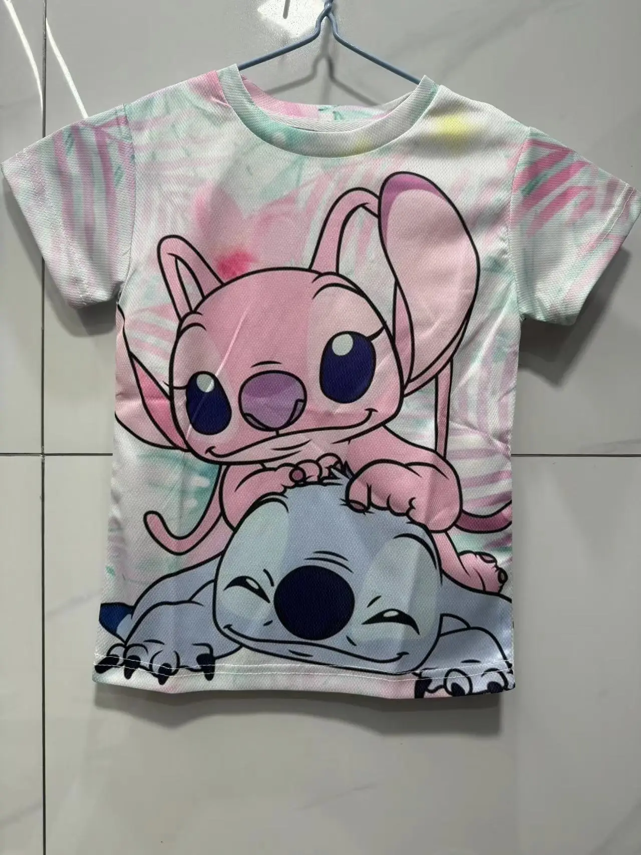 New Summer Children Disney Stitch T-shirt Disney Stitch T Shirt Disney Stitch Anime Cartoons Casual Clothes Kid Girl Boy Top Tee