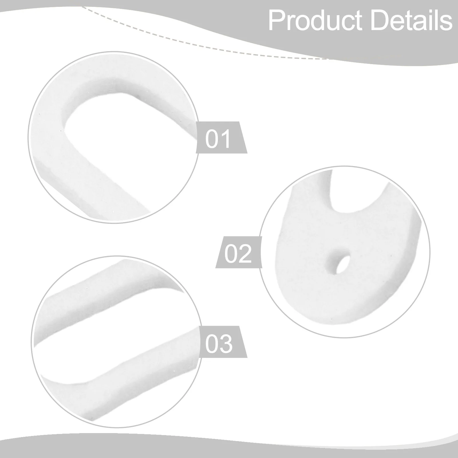 4pc For Vaillant For Ecotec Pro 24 & 28 Electrode Gasket Seal 981330 Suitable For Ceramic Fiber Sheets For ECOTEC PLUS 415 VU156