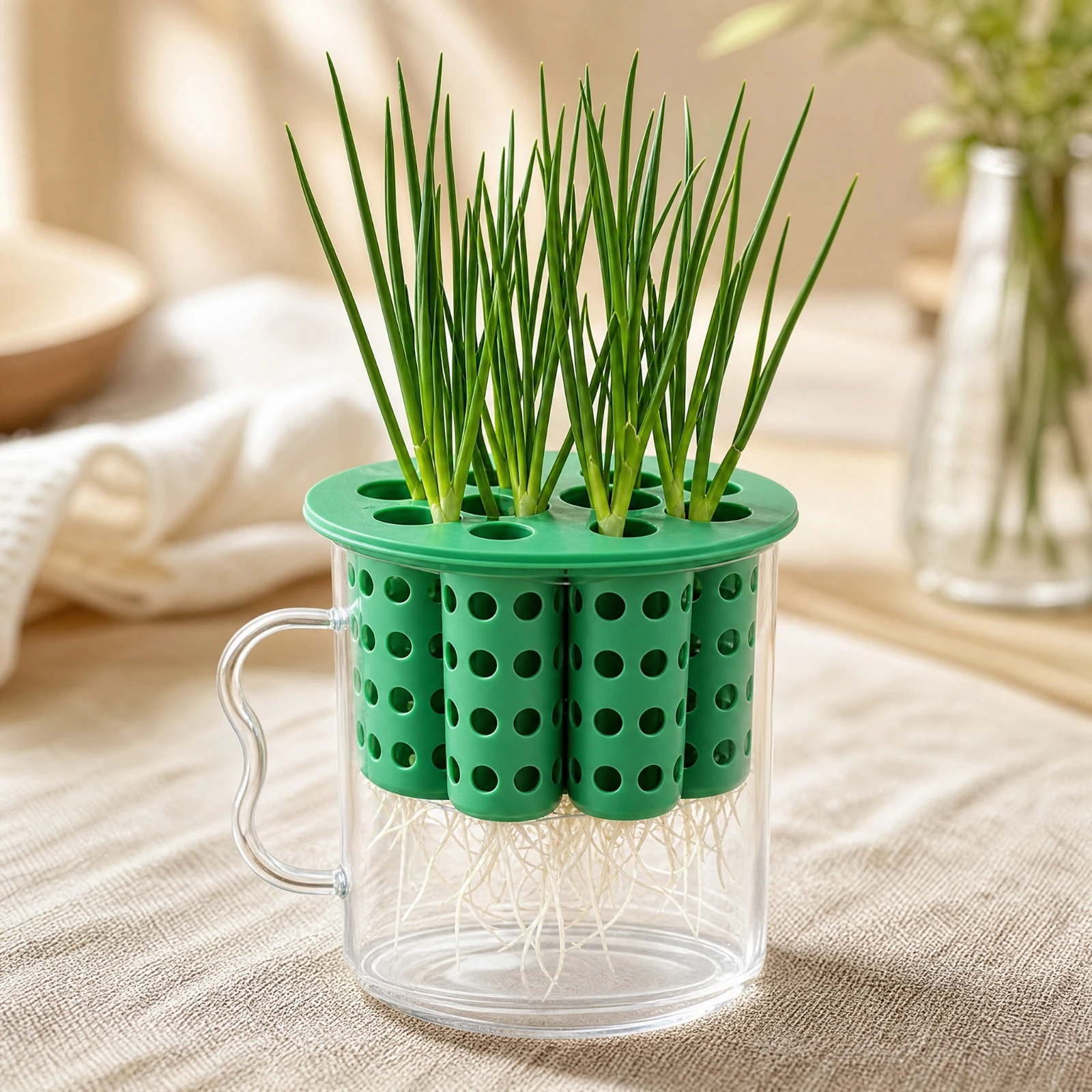 2 Pieces Planter Transparent Herb Propagation Kit Countertop Growing Station Compact for Windowsill, Balcony