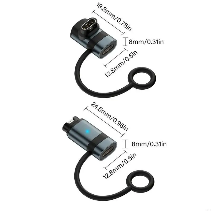 2025 LED 표시기 타입 C 포트 메탈 플라스틱이 포함 된 새로운 스마트 워치 충전 커넥터 도크