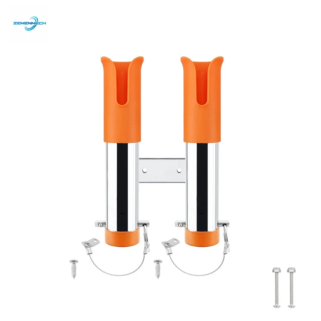 

Держатель для удочки, 2 трубки, держатель для спиннинга с прорезью, стойка для лодки, держатель для удочки, портативный кронштейн для установки на удочку морского класса