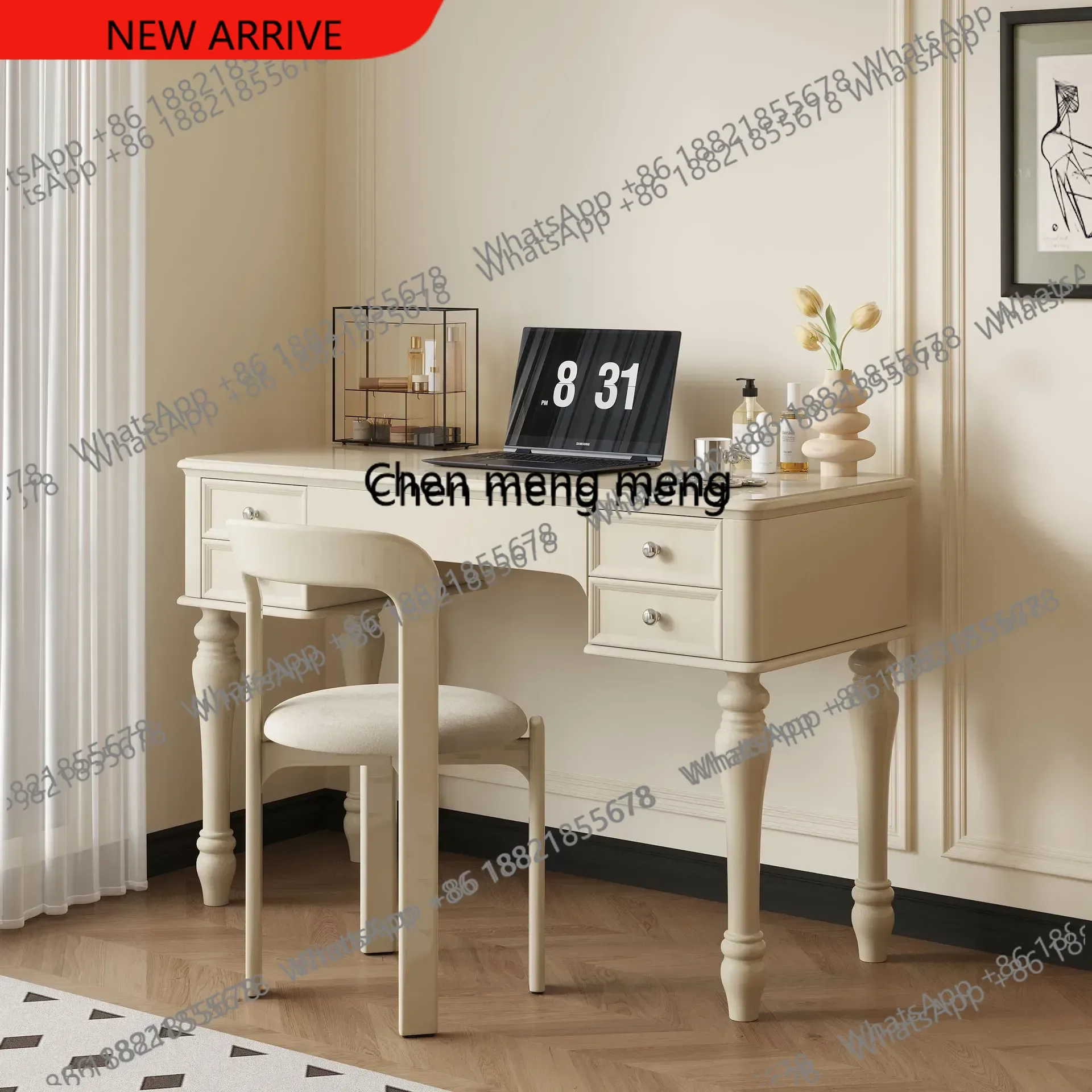 

z183 Luxury Modern Organizer Dresser Vanity Mirror Makeup Desk Dressing Table Storage Women Tocador Maquillaje Bedroom Furniture
