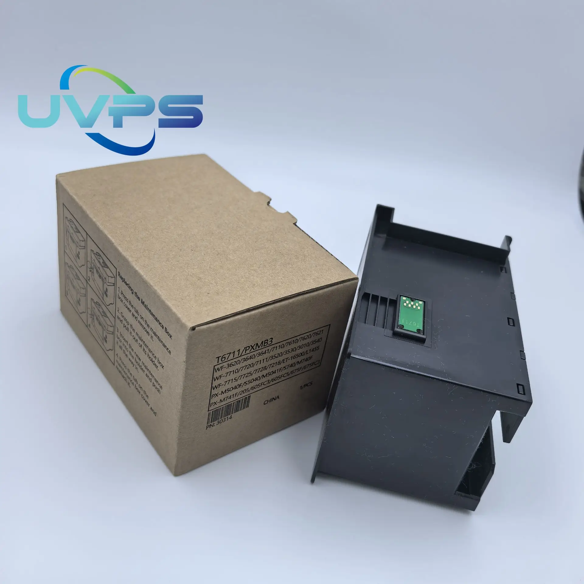 

5pcs T6711 L1455 Ink Maintenance Box for EPSON WF 7610 7620 7720 7110 7210 7510 7615 7710 7715 3010 3520 3530 3540 3620 3640