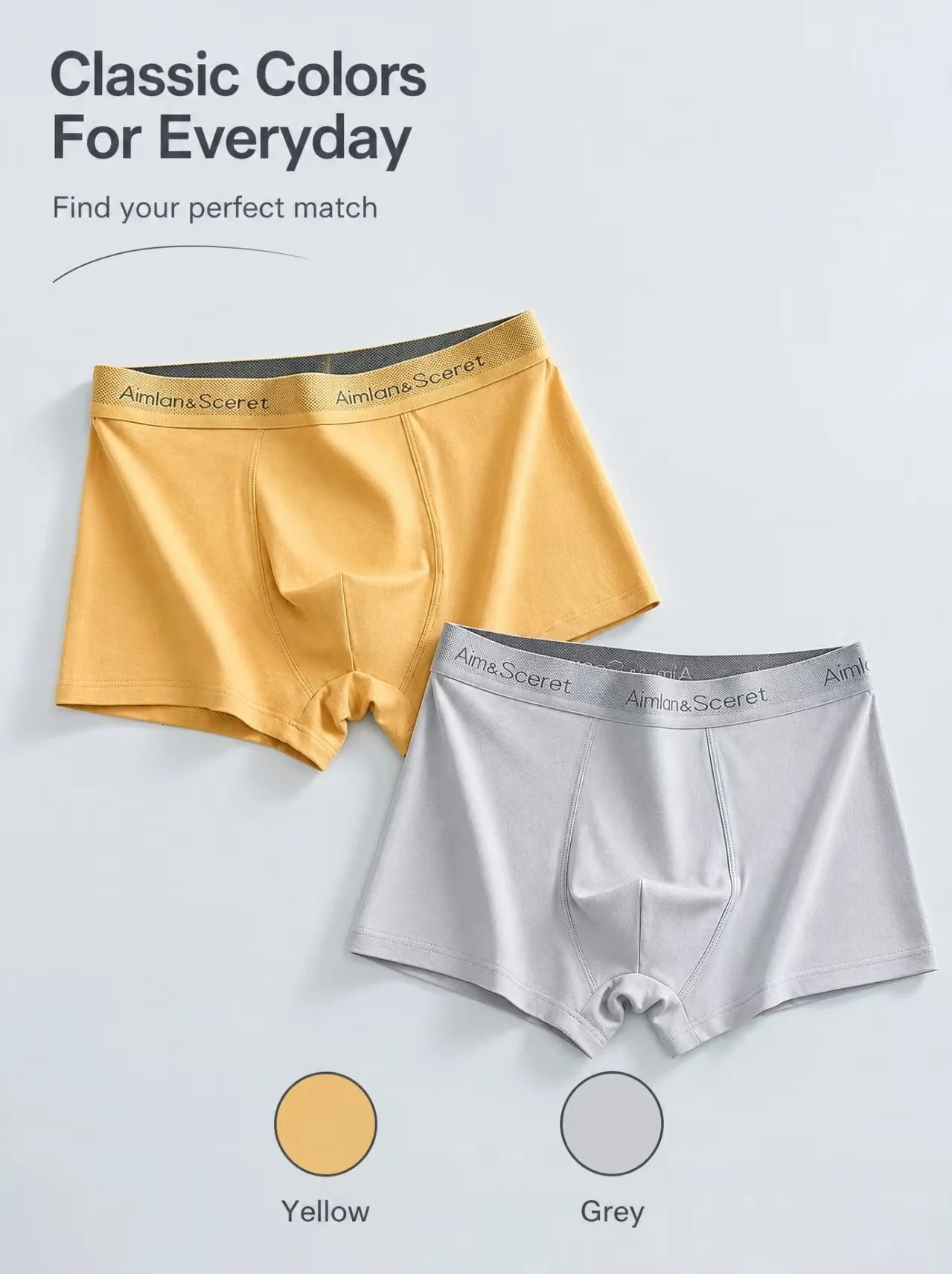 Men's underwear boxter straight-leg pants, comfortable four-cornered pants, men's underpants shorts