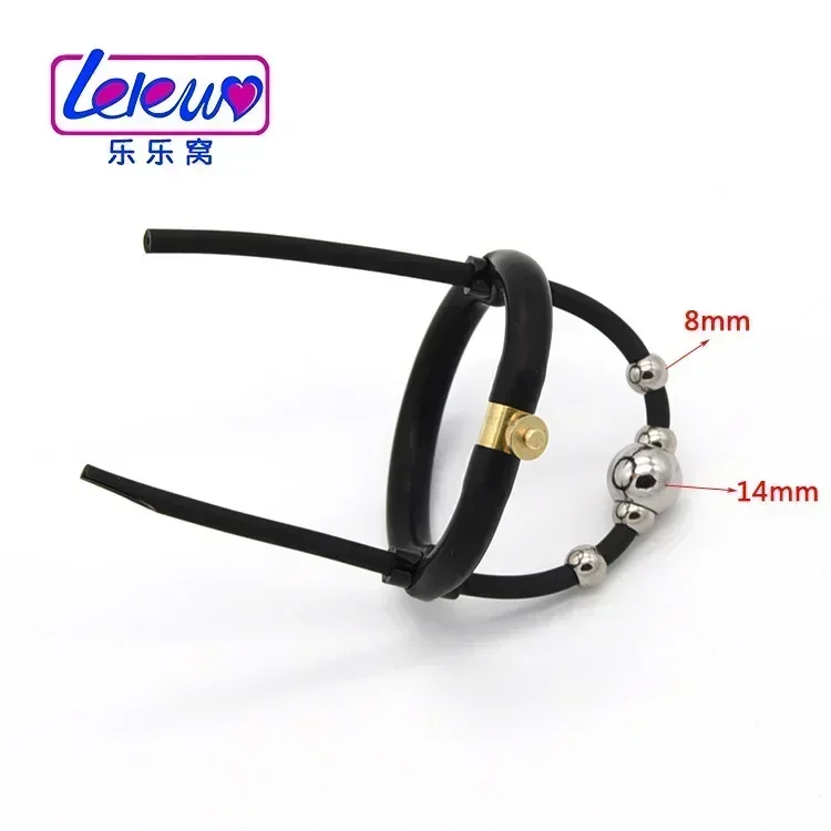 سيليكون القضيب الدائري حزام الخرز الجنس لعب الطبية تحت عنوان لعب الكبار أدوات الجنس البديل عبودية الملحقات صدمة كهربائية نبض #2