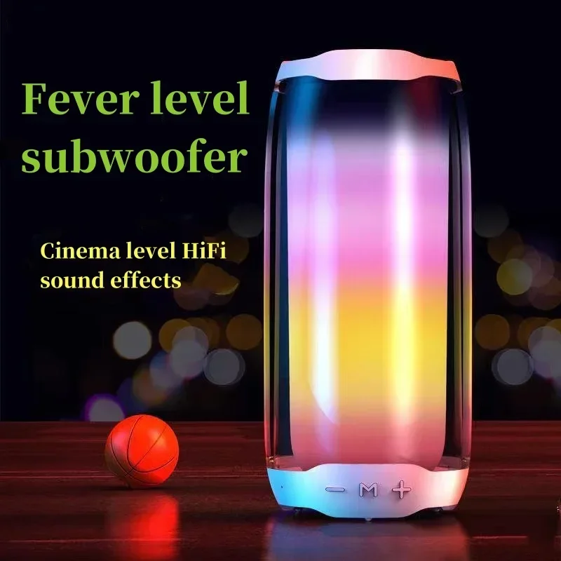 Портативный PartyBox RGB светильник мощный прозрачный беспроводной аудитория Bluetooth динамик сабвуфер Настольный Бумбокс TWS