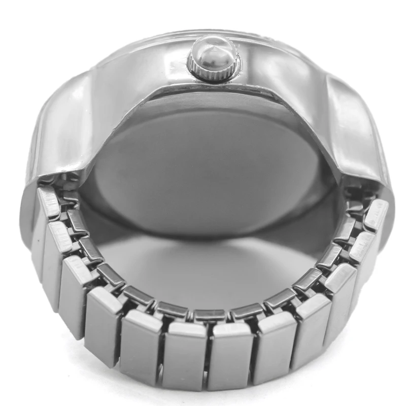 新しいホット販売クリエイティブローマリテラルリング腕時計合金ケース、カップルや男性のための指ラウンドダイヤル