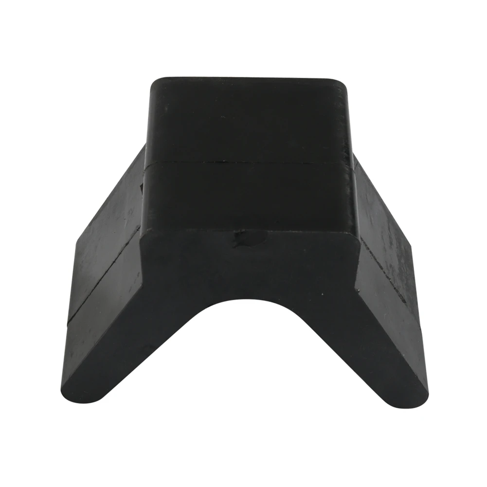 Compatible🔧V-Style Boat Trailer Bow Stop Block Trailer Rubber Bow Stop Non Marking Mounting Hole 2 Inch Width 4 Inch V-Span