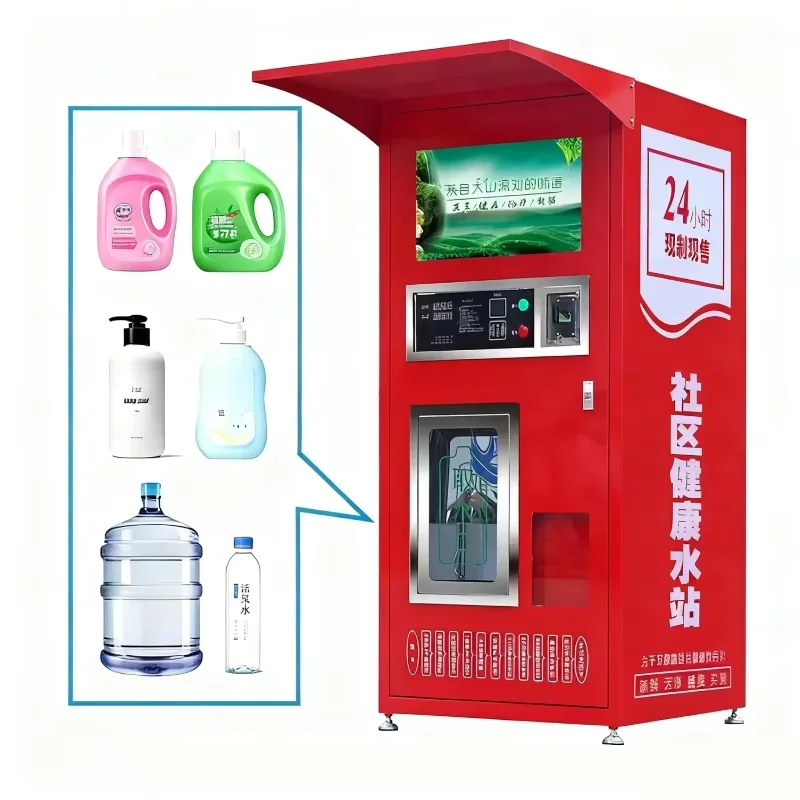 Customized Automatic Water Vending Machine Purified Drinking Water Dispenser with RO Filtration System for Supermarket Mall