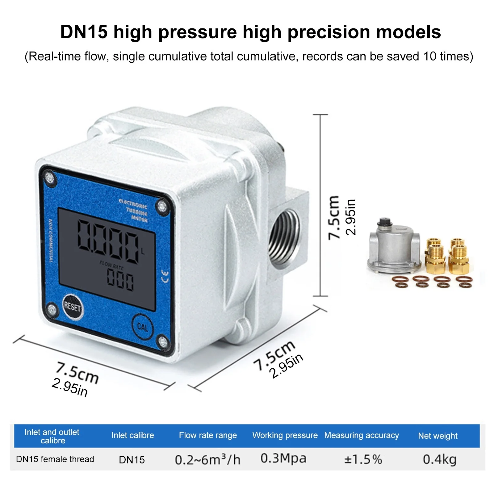 Digital Display Roots Gas Flow Meter Professional Gas Metering Dn15/dn20/dn25 for Natural Gas Oxygen Compressed Air Gas