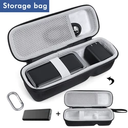 Carrying Case Waterproof Protective Hard Case EVA Shockproof with Hand Rope & Carabiner for Anker Prime Power Bank 20000mAh 200W