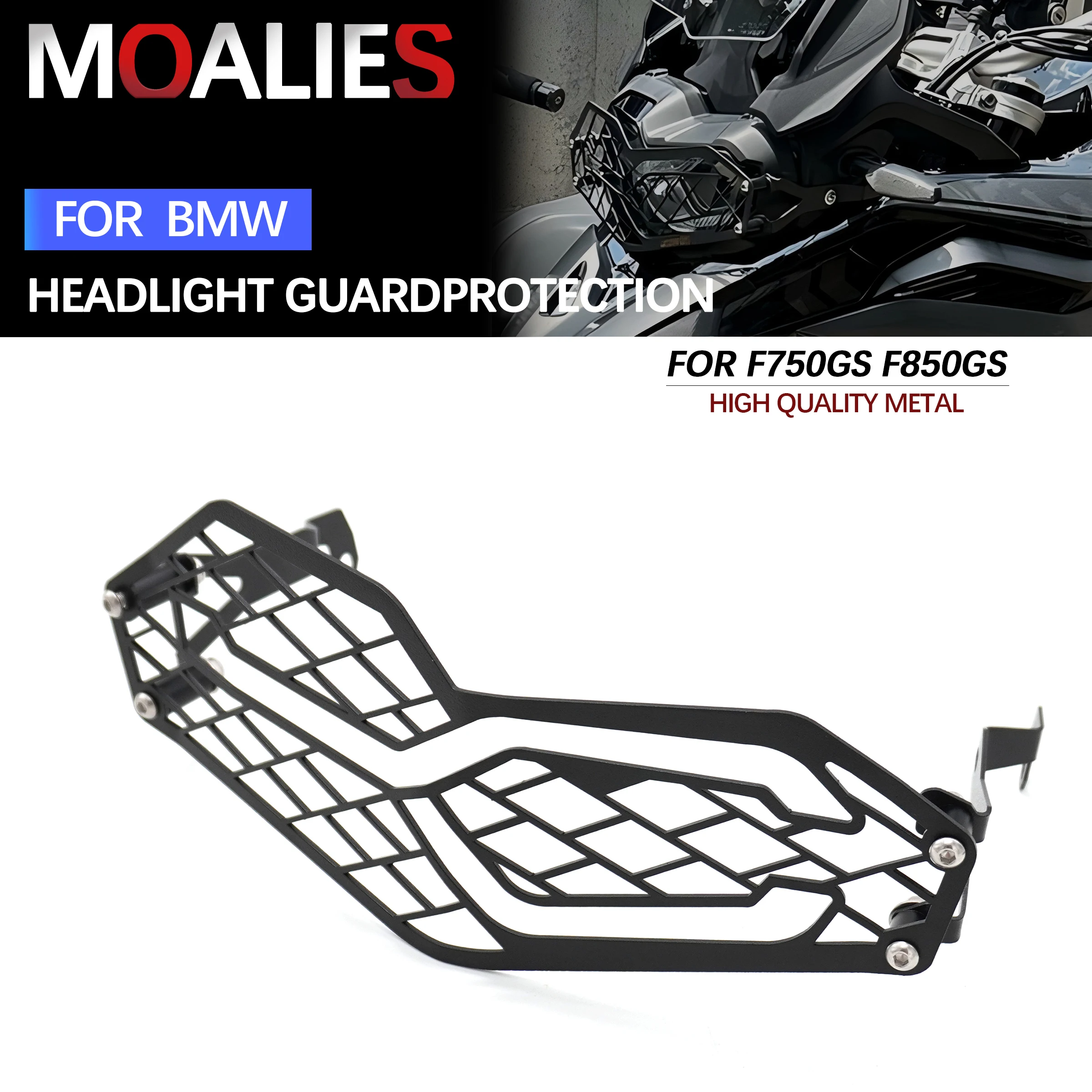 

For BMW F750 GS F750GS F850GS F850 F 750GS 2018 - 2023 Motorcycle Headlight Protector Transparent Head Lights Guard Grille Cover
