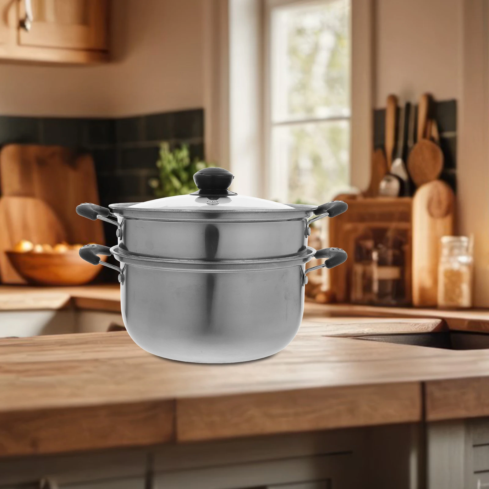 

Multifunctional Stainless Steel Cooking Pot 16L Pot for Healthy Food Preparation Compatible with All Ignition Sources