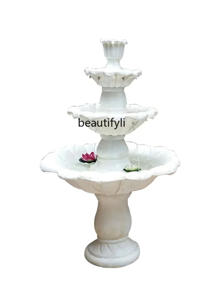 

LHY26 ss s8617European fountain wedding decoration courtyard balcony flowing water fish pond garden water feature ornaments wish