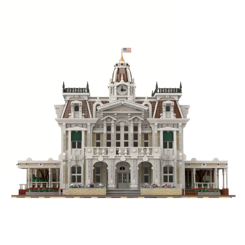 9856pcs MOC Magic Kingdom City Hall BARE INTERIOR Disnay Model Building Blocks Construction Christmas Gift Toy DIY 3D Education