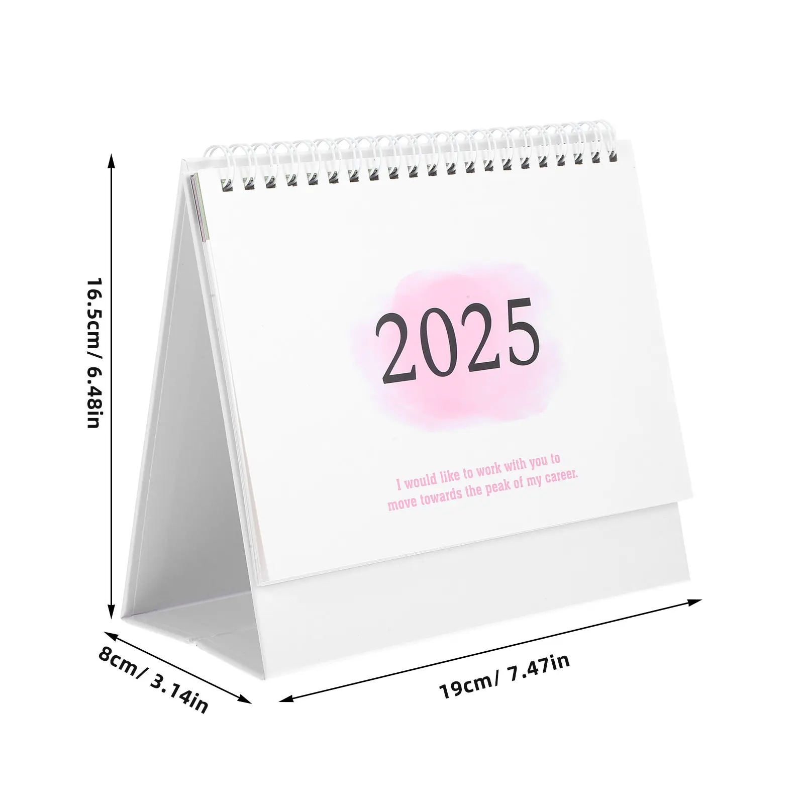 2025 Standing Desk Calendar Decorative Monthly Planner for Office Home Use Note Calendar with Sturdy Base Daily Use Organizer
