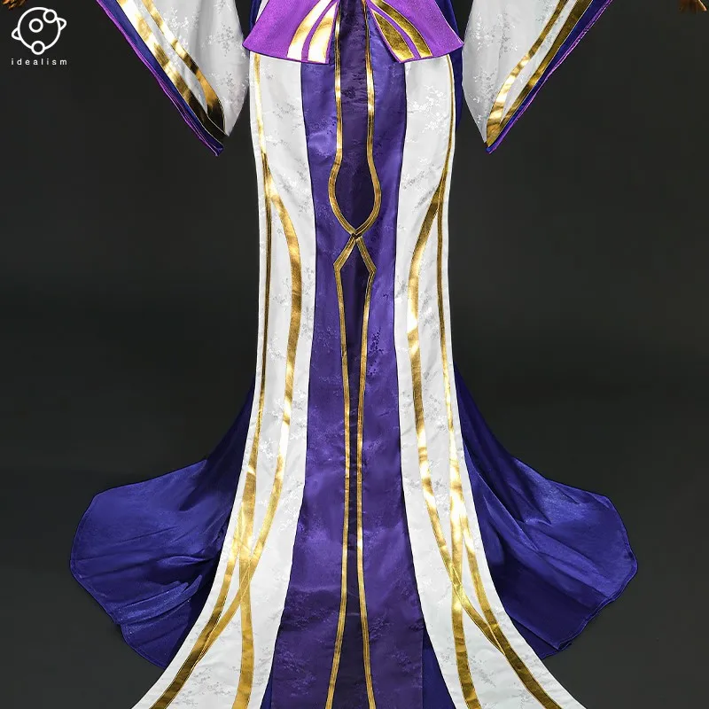 Kostium Cosplay ASpirit Blossom Morgana Strój Anime Pełny Zestaw Kostium Cosplay Damski Fioletowy Garnitur Halloween Seksowna Impreza