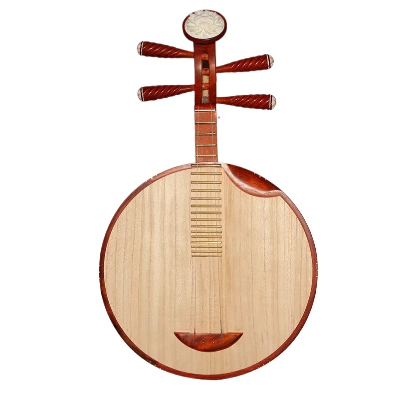 Moon Guitar, Chinese Traditional  Rosewood and Ebony Yueqin for Peking Opera, Musical Instrument