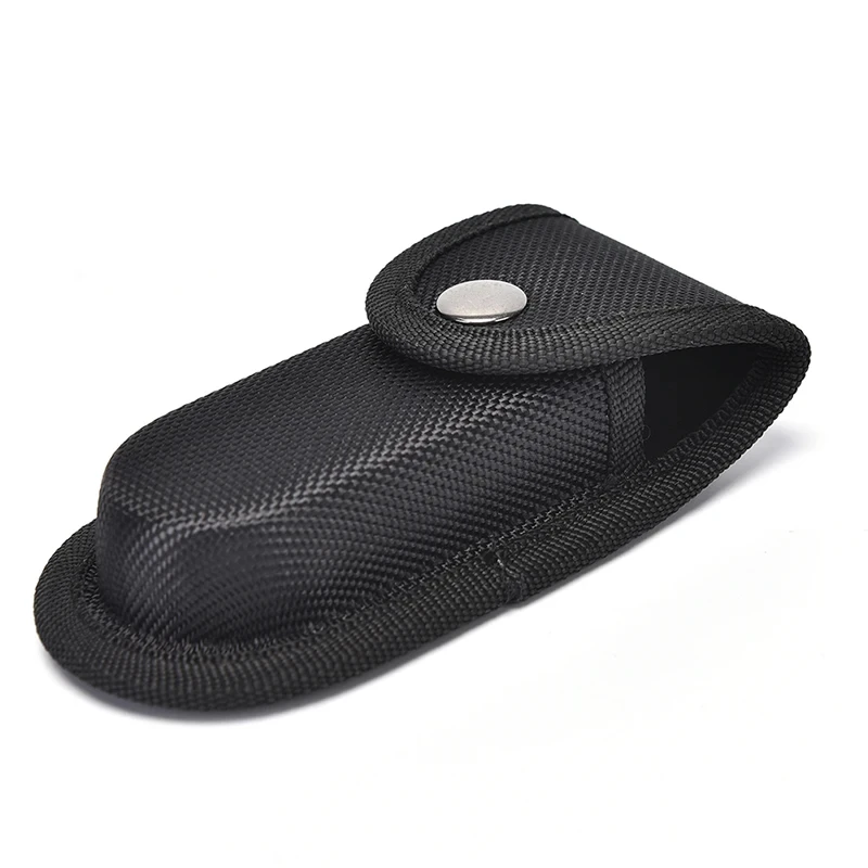 Black Sheath Fold Knife Plier Bag Pouch Case Sheath Nylon Belt Loop Pocket Carry Storage Flashlight Holder Waist Pack view 3