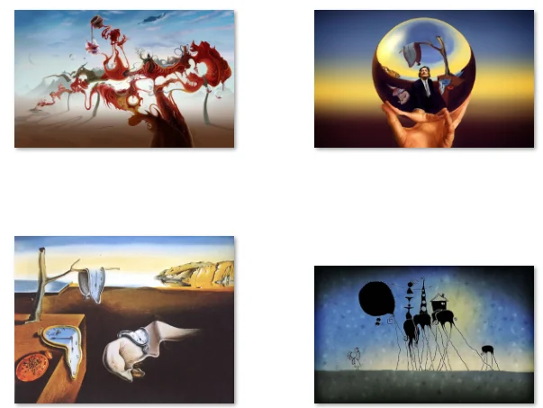 16style Choose Salvador Dali Photo Prints Wall,Art Silk Picture Painting For Living Room Decor