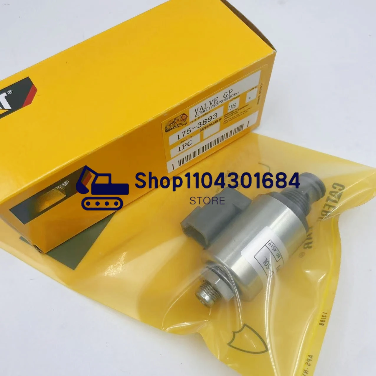 

175-3893 Аксессуары для экскаваторов Топливный электромагнитный клапан 323-9531 для Gader 120H 140H 160H 3306 C9 C15