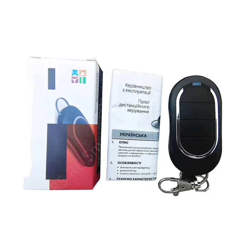 

2023 new arrival 100pcs AT-4N 4 button rolling code Gate Remote Control 433.92MHz Alutech Transmitter