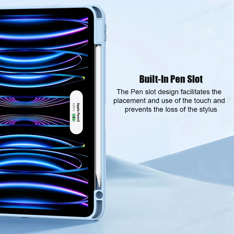 حافظة لجهاز iPad Air Pro 11 12.9 13 بوصة 2024 غطاء مغناطيسي قابل للفصل iPad Air 5th 4th 10.9 10th 10.2 9 9th 8th Generation Funda