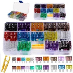 100/140/300Pcs Medium Mini Auto Car Fuses 2A/3A/5A/7.5A/10A/15A/20A/25A/30A/35A Amp With Storage Case Assortment Blade Fuse Kit