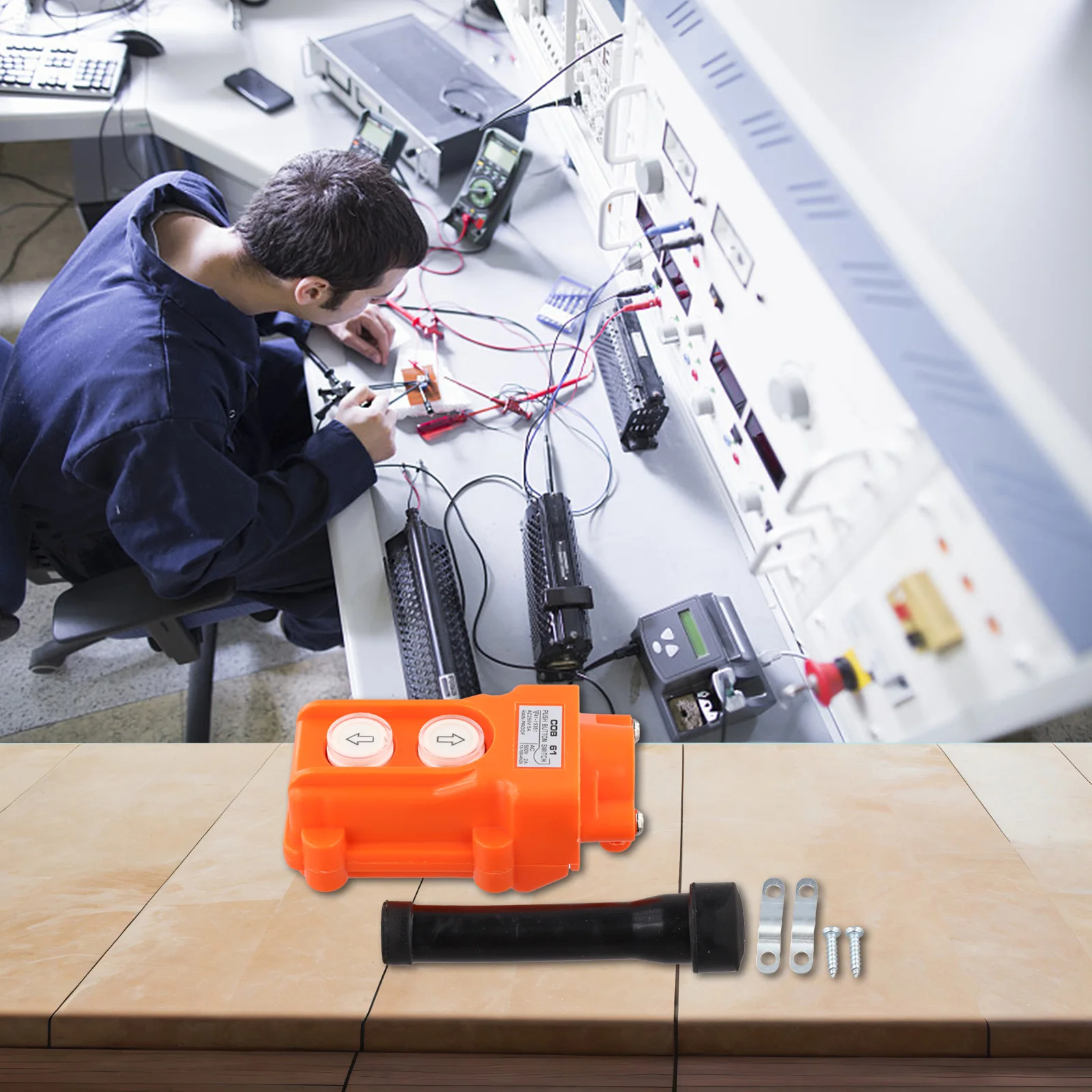 

Промышленный дистанционный переключатель, непромокаемый переключатель подъемника, наружное использование, состояние сухих, грузоподъемность 500 В, 2 А, всепогодная конструкция