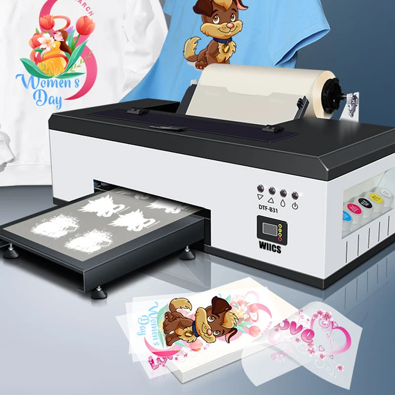 

DTF A3 Roll Start Kit Full Set Inkjet Printer Machine L1800 Heat Transfer R1390 A4 Size Flatbed Printer Includes All Materials